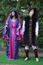 Les costumes médiévaux de Dame Anne-Marie et Sieur Hervé