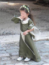 Robe elfique pour petite fille