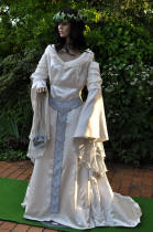 Robe de mariée elfique, inspirée de celle d'Arwen, Seigneur des anneaux