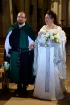 La robe de mariée elfique de Dame Cécilia pour son mariage
