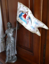 Etendard pour statuette de Jeanne d'Arc