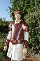 Le costume elfique de Sieur Frédéric - plastron en cuir