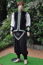 le costume elfique de Sieur Christian pour son mariage druidique