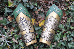 Canons d'avant-bras elfique et arbre de vie en worbla
