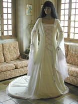 La robe de de  marie Dame Christine, pour son mariage mdival