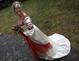 La robe de marie elfique de Dame Fabienne
