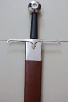 Fourreau d'épée en cuir, avec métal
