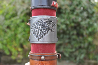 Bracelet en cuir Stark, game of thrones