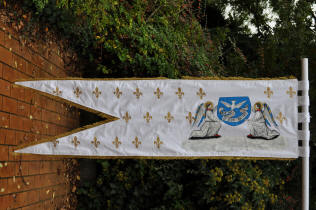 Bannière de Jeanne d'Arc, côté verso