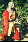 Le costume médiévale (cape semi-circulaire et tunique) Roi Arthur Pendragon