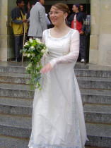 La robe elfique de Dame Anne-Claire pour son mariage