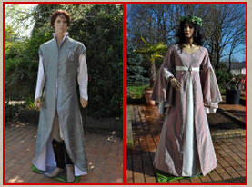 Les costumes elfiques homme et femme